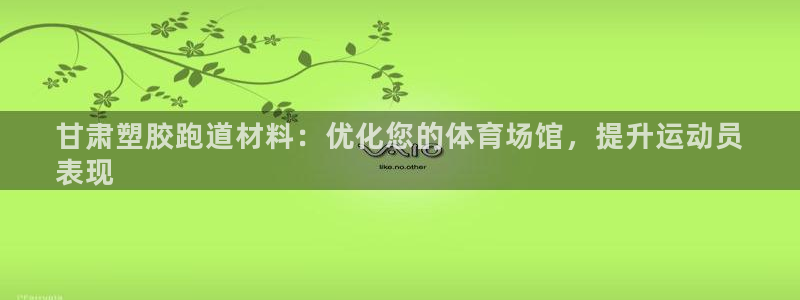 尊龙实业 吴友良：甘肃塑胶跑道材料：优化您的体育场馆